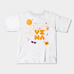 Design with the signature of the singer yena Kids T-Shirt